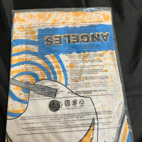 Los Angeles Chargers Mitchell & Ness Team Burst Sublimated T-Shirts-White XL - Picture 2 of 2